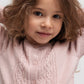 Pige med MarMar Tilda strik cardigan faded rose