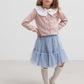 Pige med MarMar Tilda strik cardigan faded rose