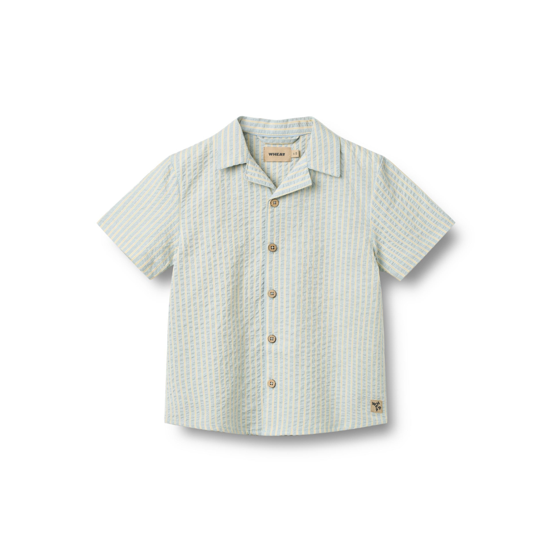 Wheat Anker skjorte SS summer sky stripe