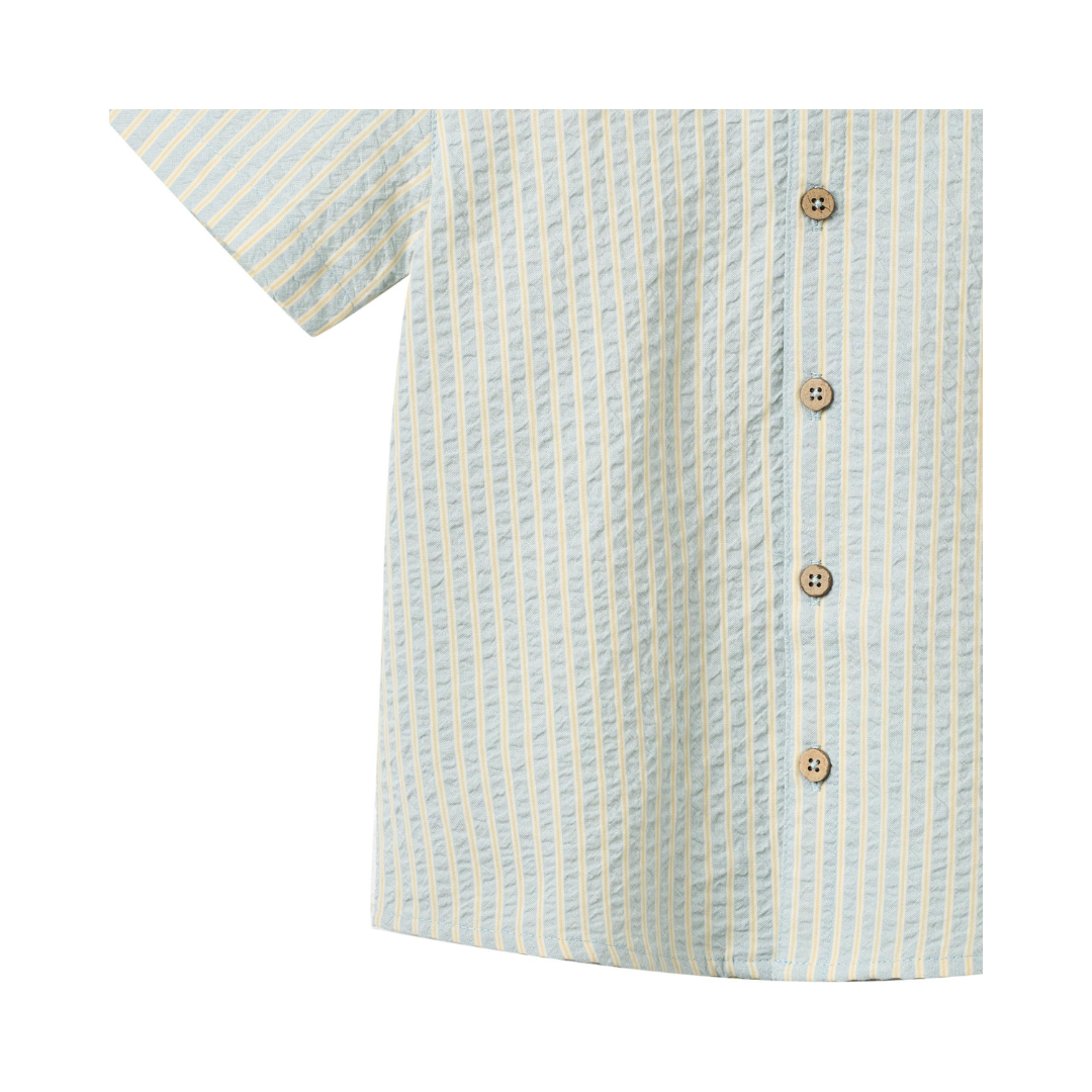 Wheat Anker skjorte SS summer sky stripe