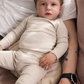 Baby med MarMar Modal leggings light beige melange