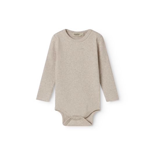 MarMar Modal body plain LS light beige melange