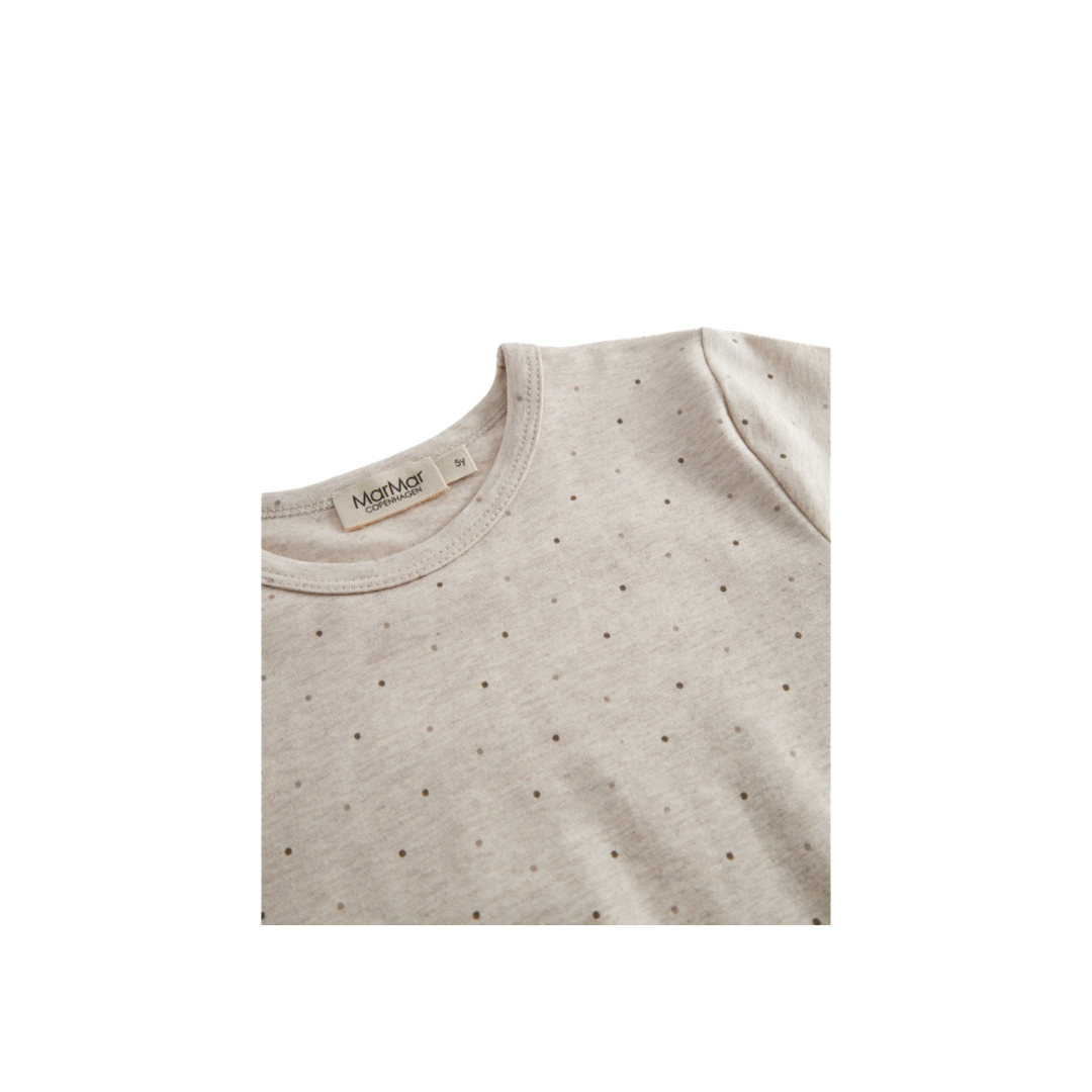 MarMar Tago t-shirt beige melange dot