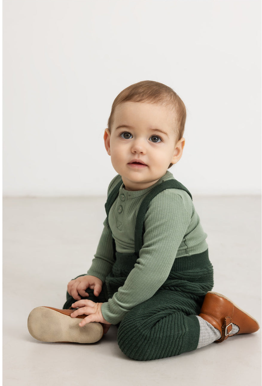 Baby dreng med MarMar Modal body LS frosted green