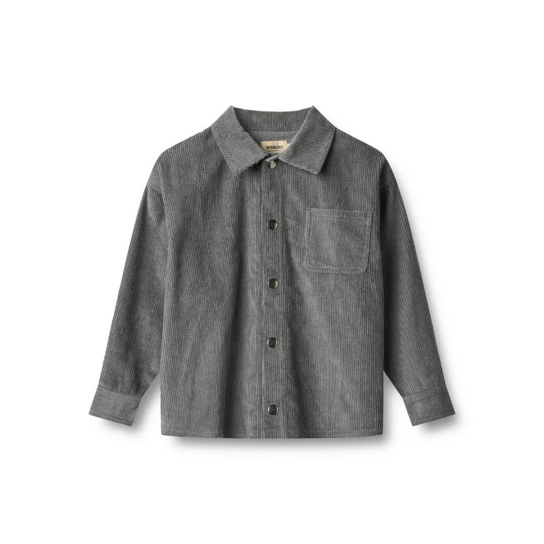 Wheat Marcel overshirt skjorte dark charcoal