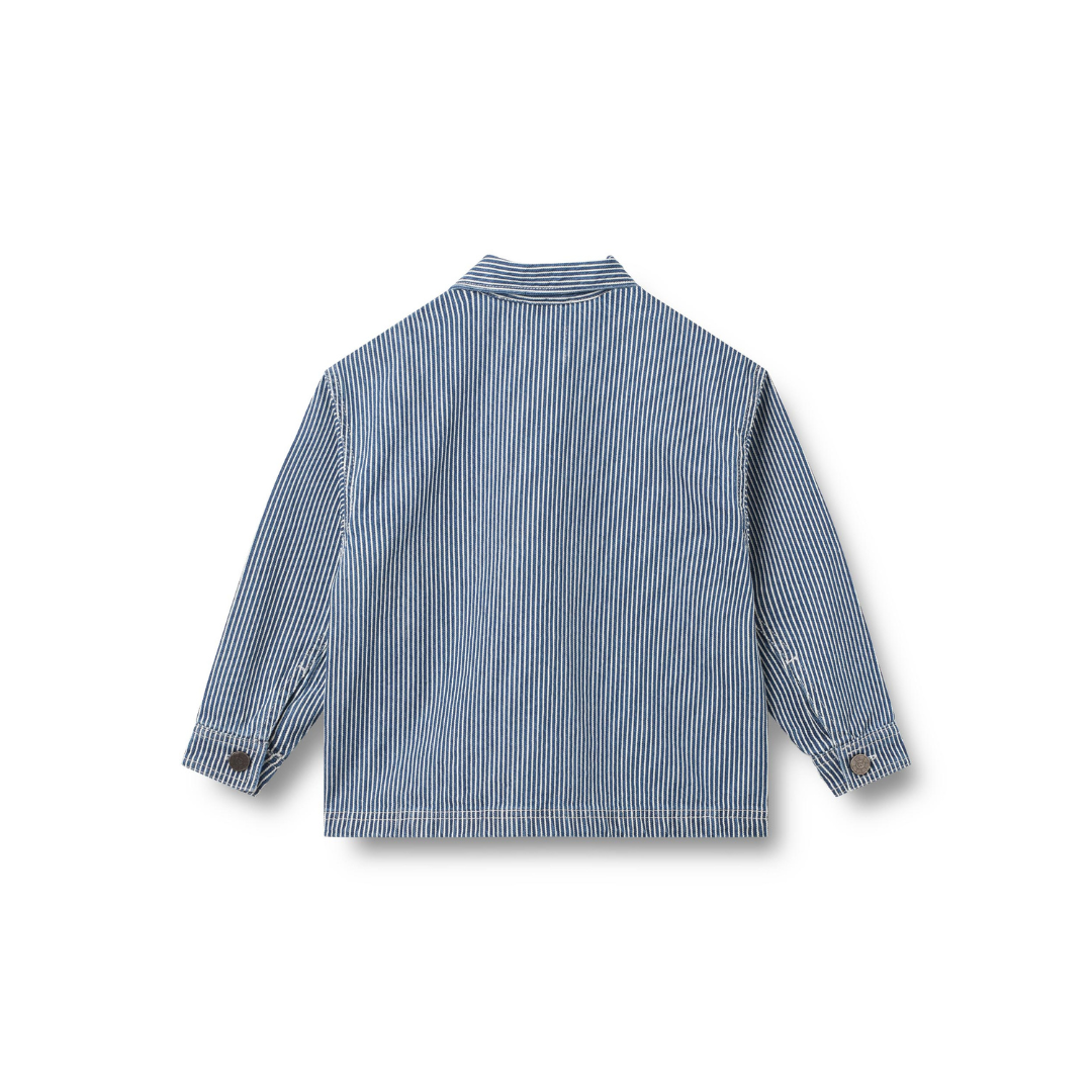 Wheat Cole overshirt denim stripe
