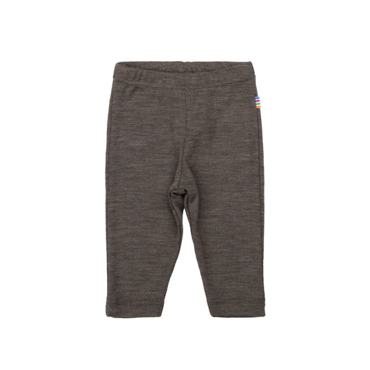 Joha Uld/silke leggings brun melange