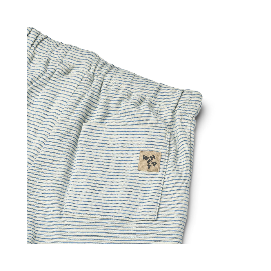 Wheat Kalle shorts blue stripe