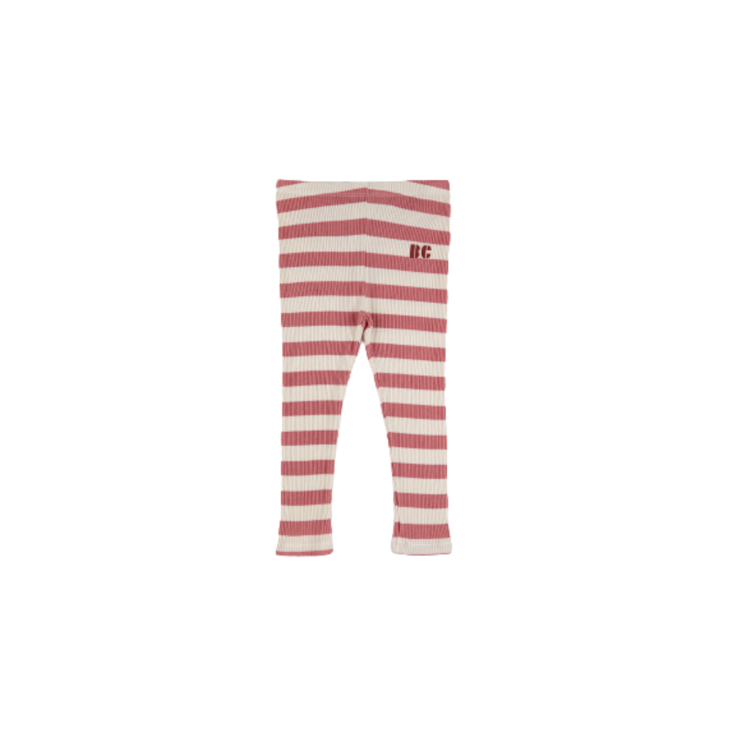 Bobo Choses Maroon stripes leggings