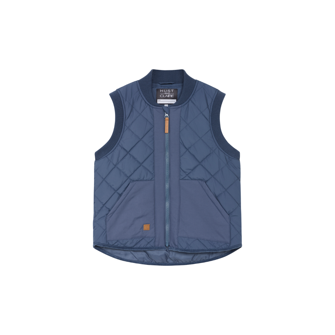 Hust & Claire Eg vest peony blue