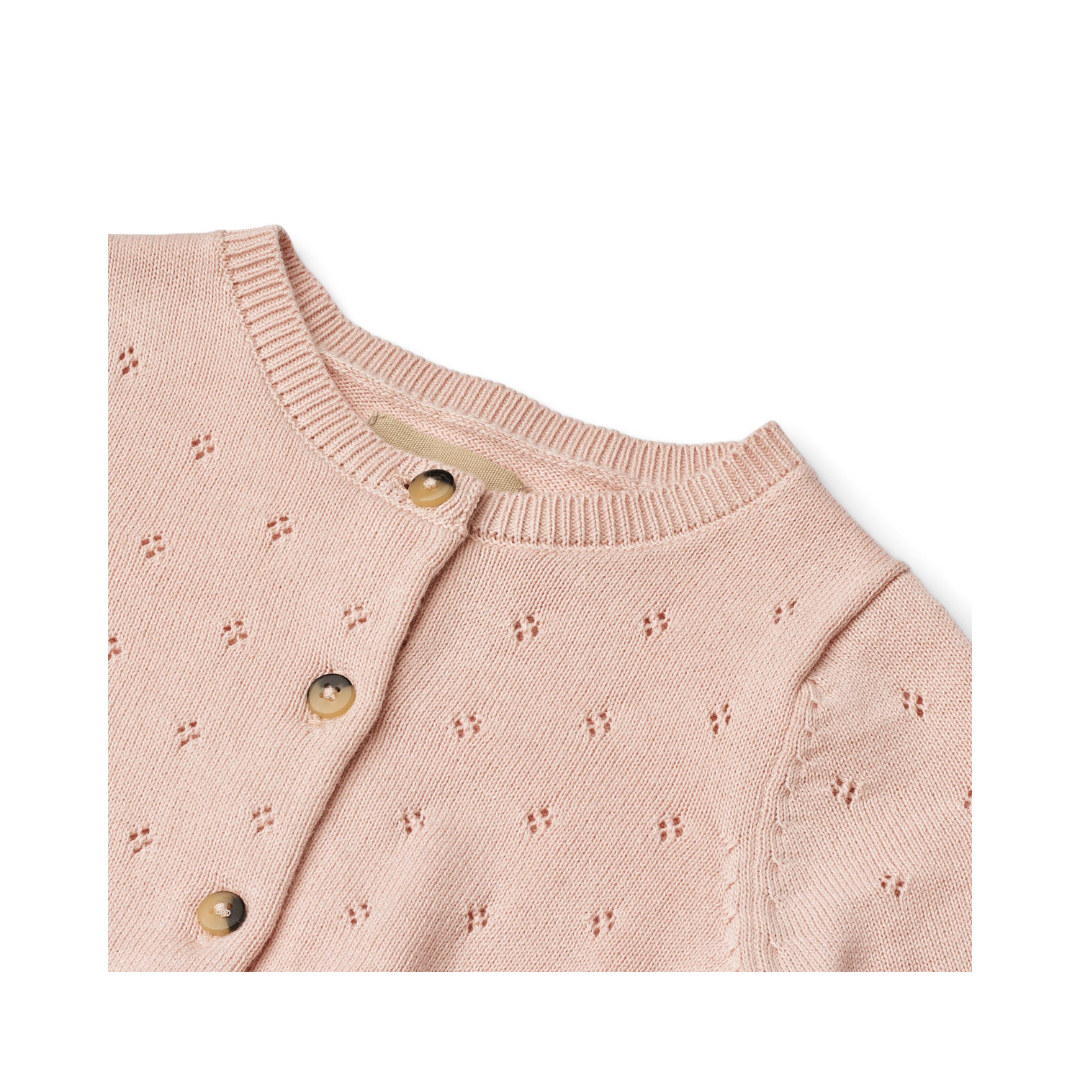 Wheat Maia cardigan powder