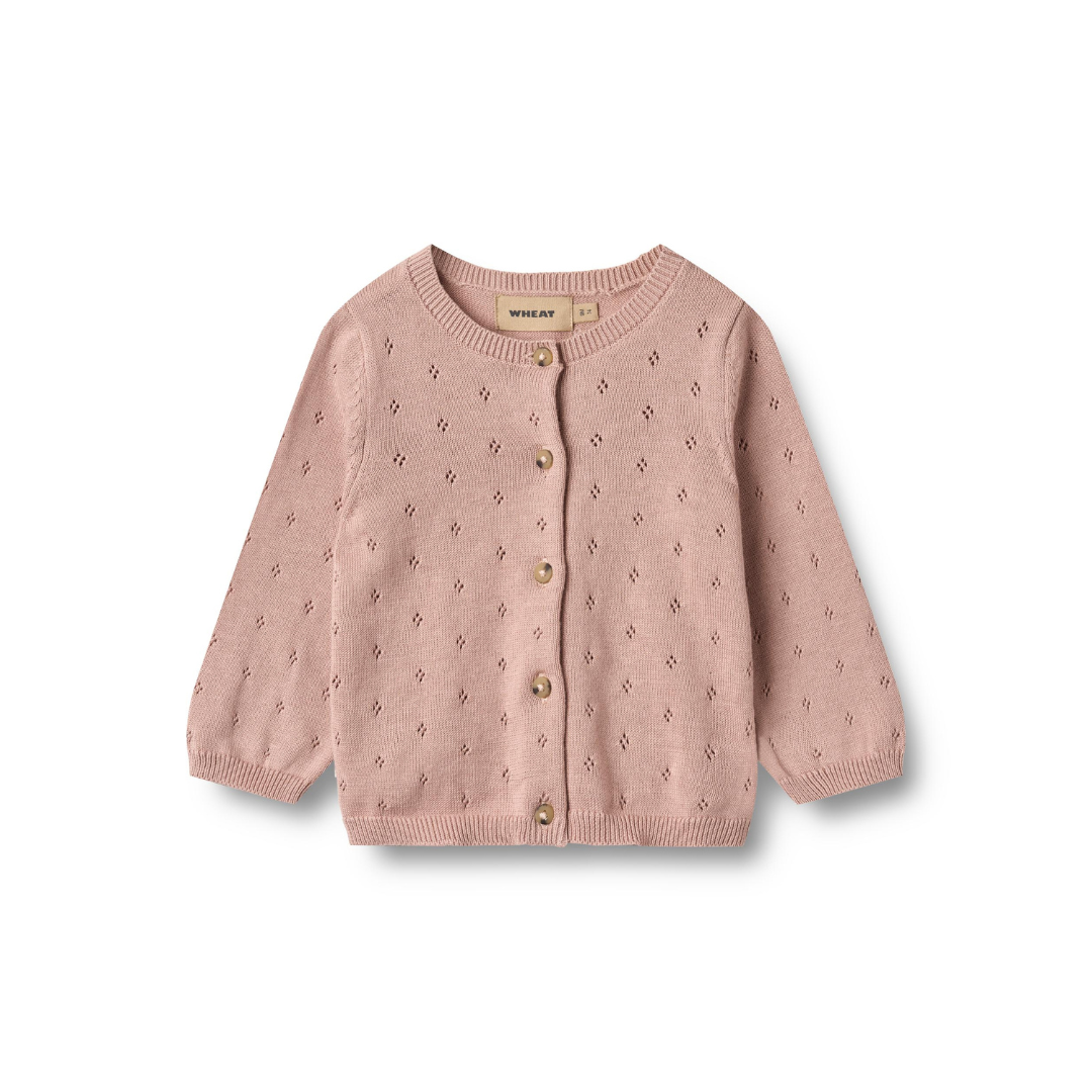 Wheat Maia cardigan rose powder