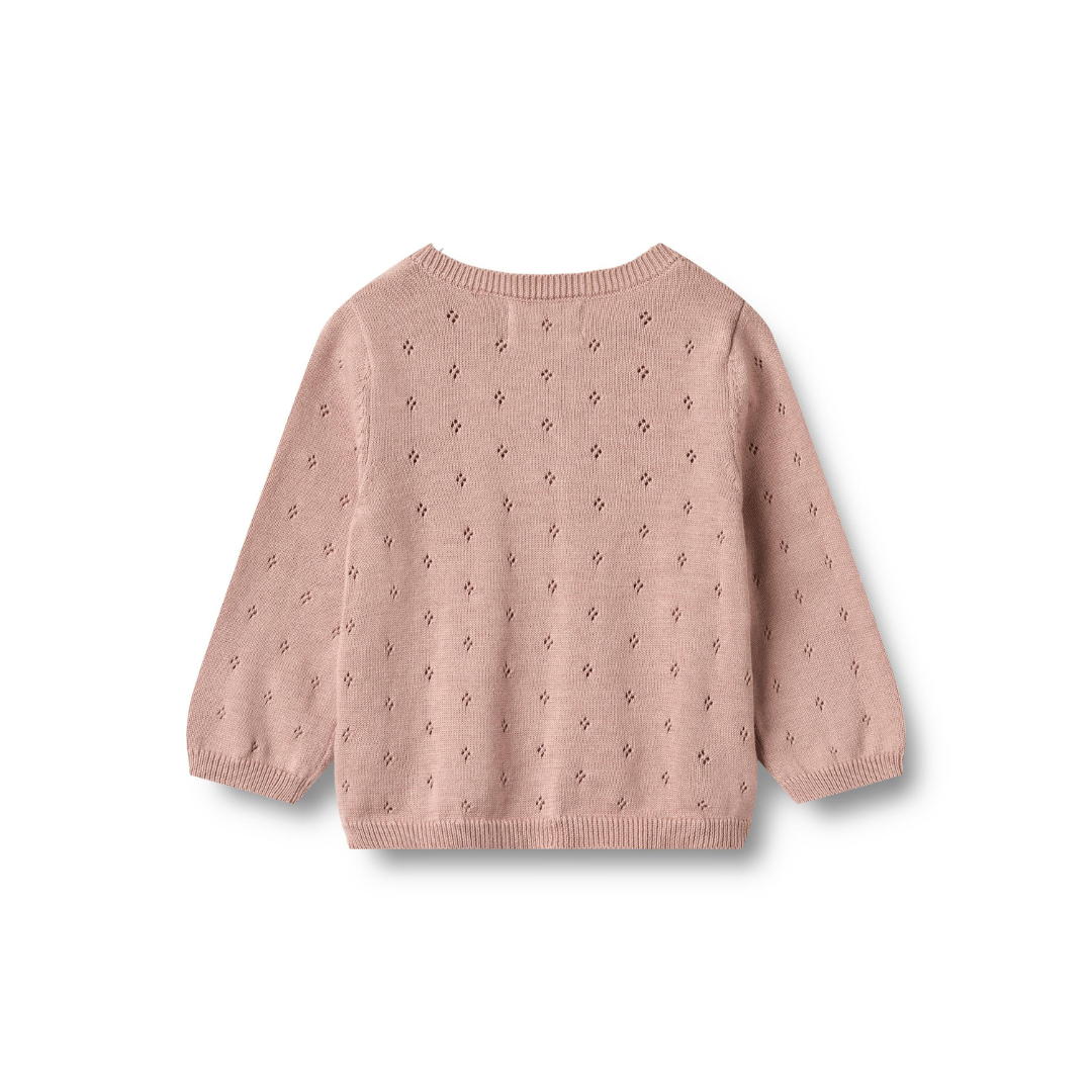 Wheat Maia cardigan rose powder