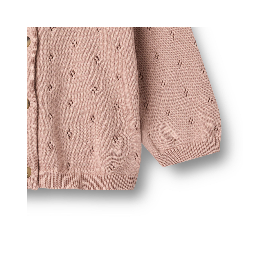 Wheat Maia cardigan rose powder