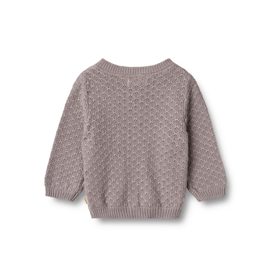 Wheat Magnella cardigan dusty purple