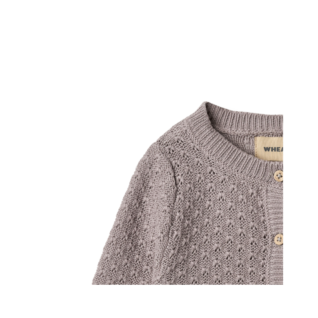 Wheat Magnella cardigan dusty purple