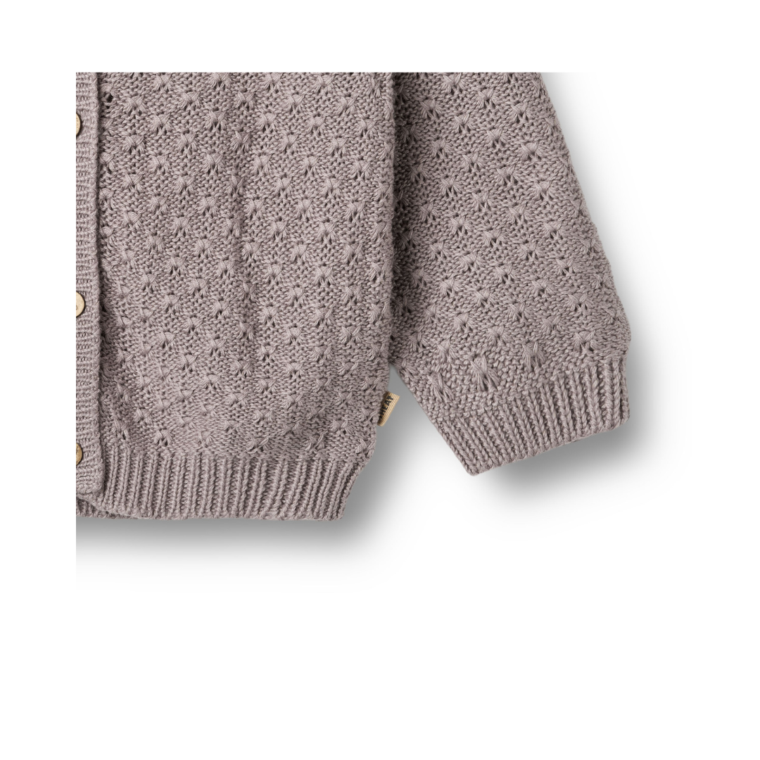 Wheat Magnella cardigan dusty purple