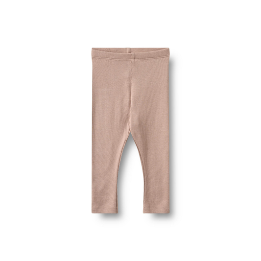 Wheat Maddy rib leggings dry rose
