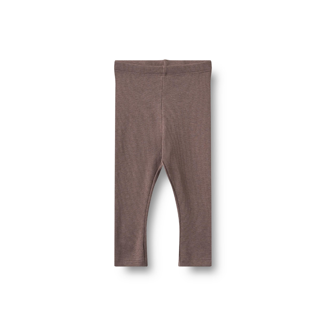 Wheat Maddy rib leggings plum truffle