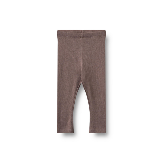 Wheat Maddy rib leggings plum truffle