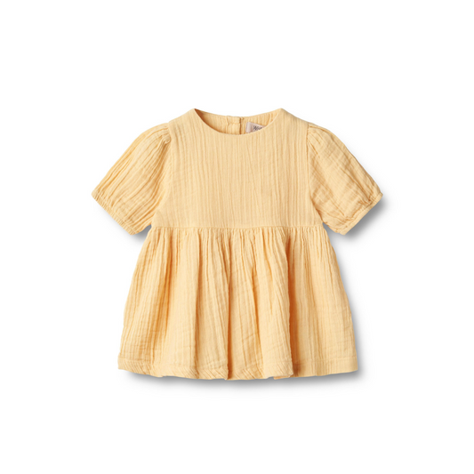 Wheat Imelda S/S kjole pale apricot