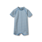 Wheat Cas badeheldragt blue swim stripe