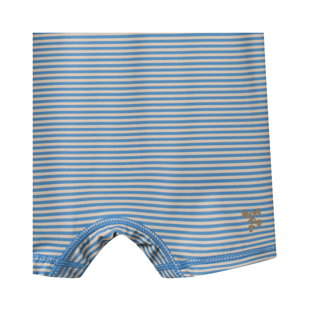 Wheat Cas badeheldragt blue swim stripe