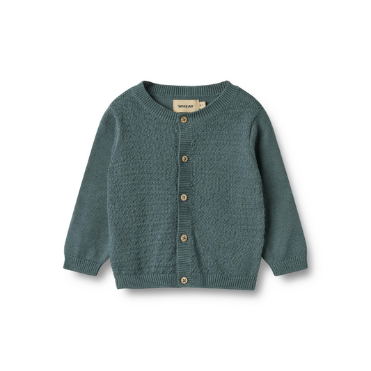 Wheat Bjørn cardigan stormy weather