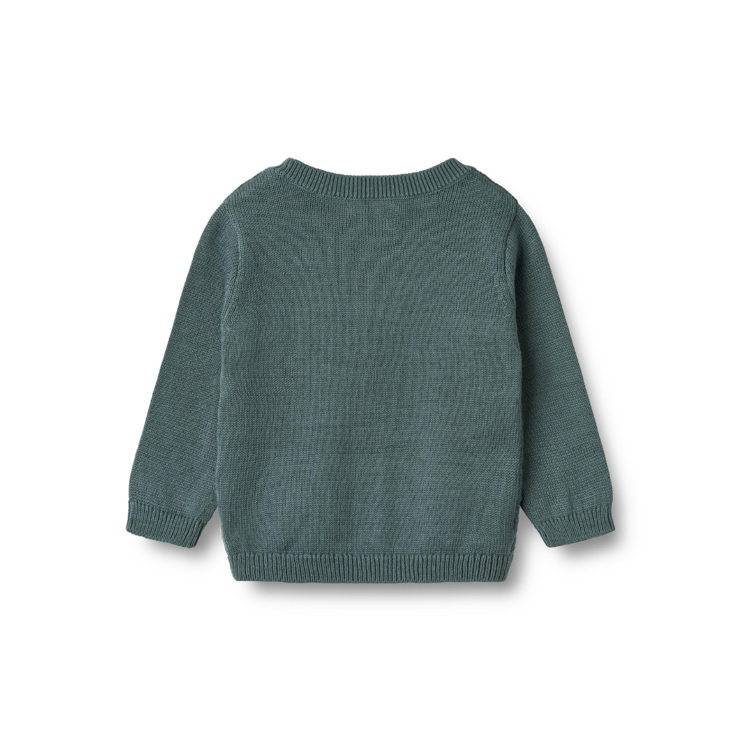 Wheat Bjørn cardigan stormy weather