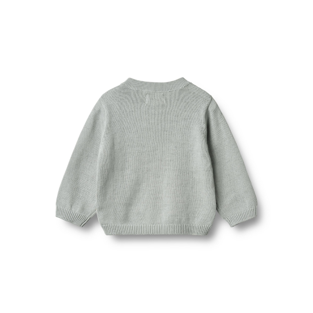 Wheat Bjørn cardigan soft blue