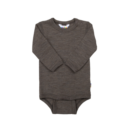 Joha Uld/silke body brun melange