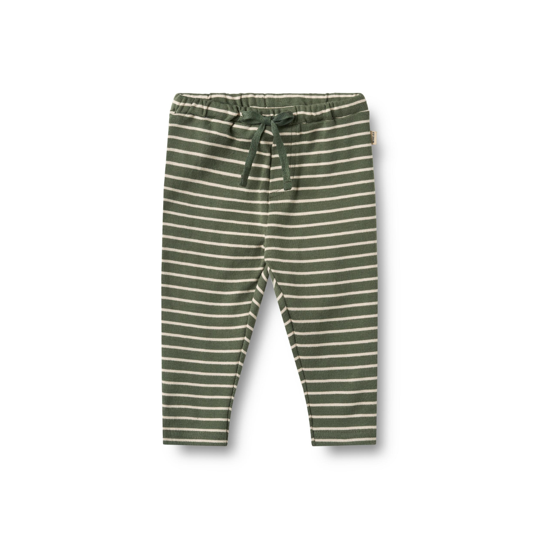 Wheat Manfred bukser dark green stripe