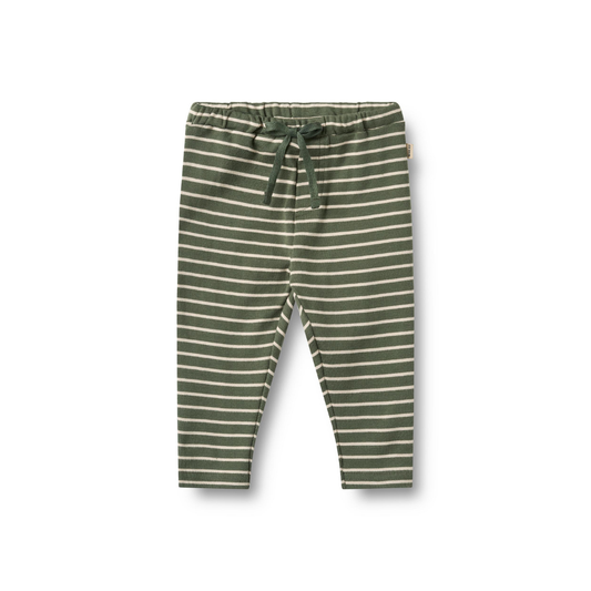 Wheat Manfred bukser dark green stripe