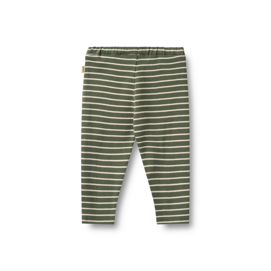 Wheat Manfred bukser dark green stripe