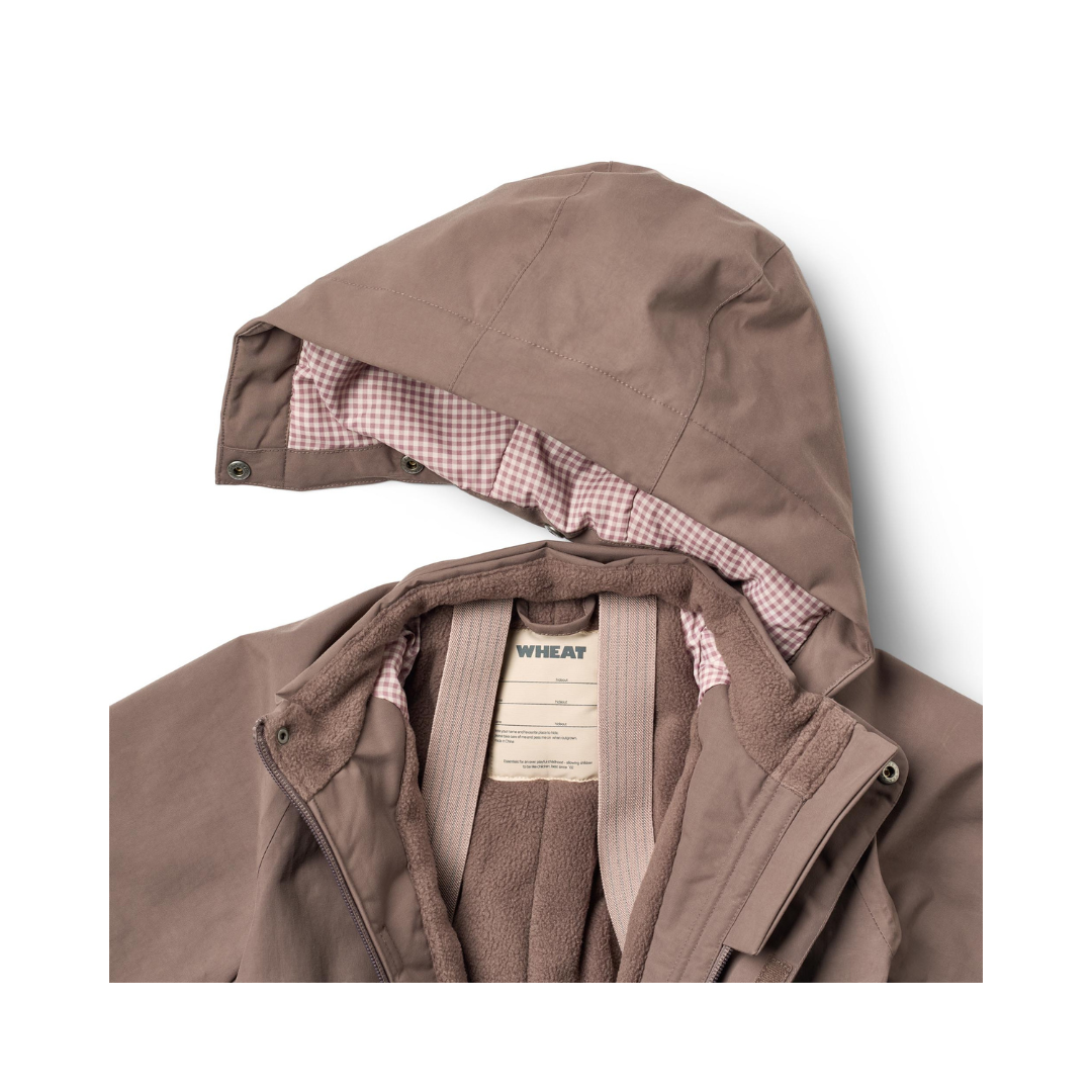 Wheat Miko teknisk flyverdragt plum truffle