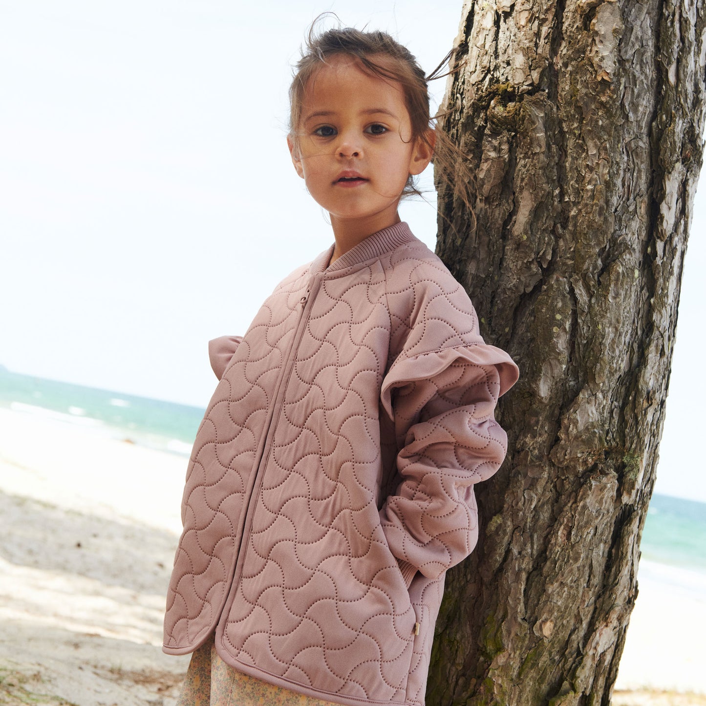 Pige med Wheat Stjerna termojakke warm rose