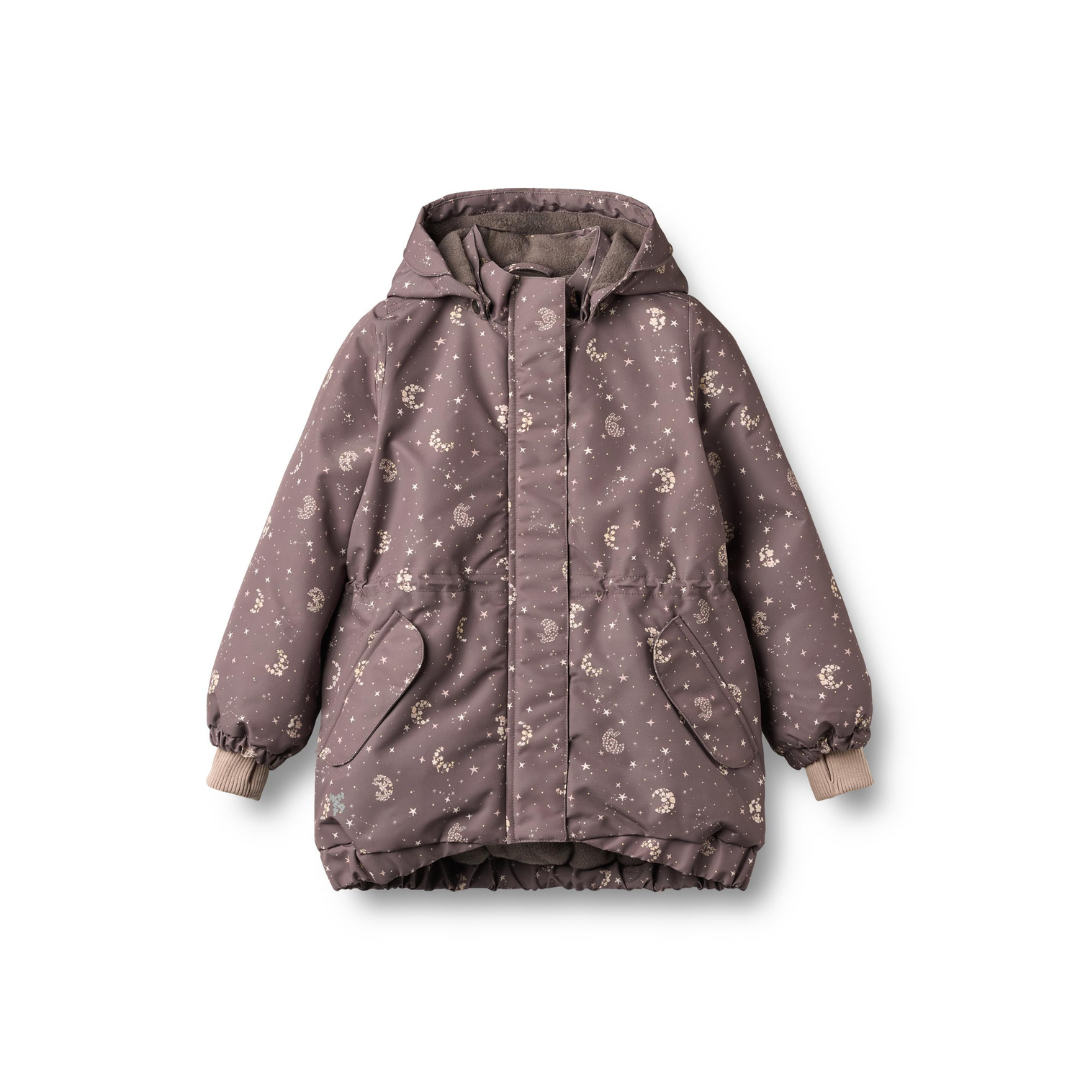 Wheat Tove teknisk jakke plum truffle stars