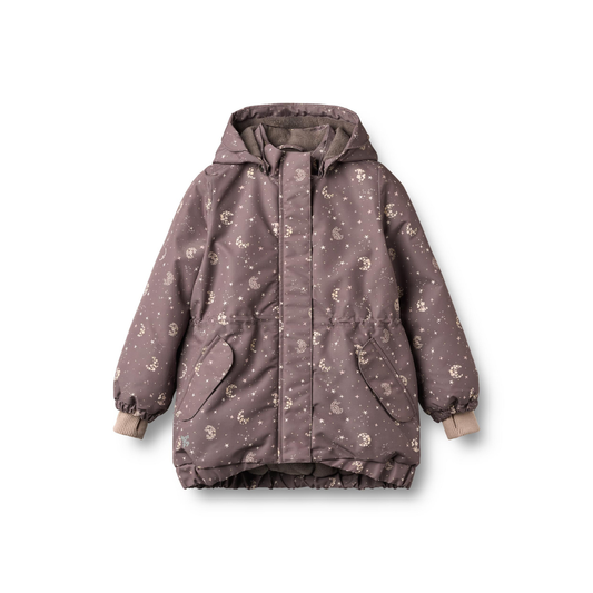 Wheat Tove teknisk jakke plum truffle stars