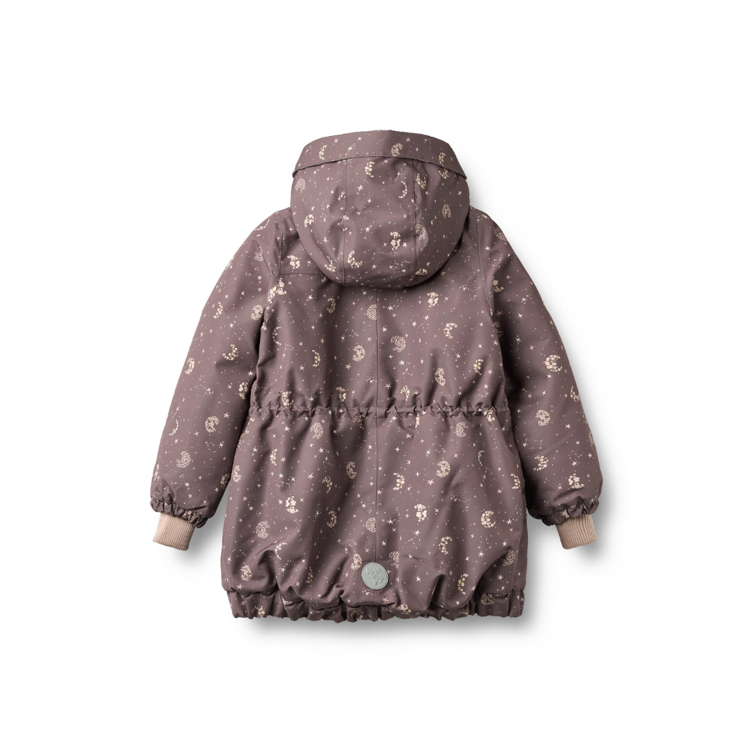 Wheat Tove teknisk jakke plum truffle stars