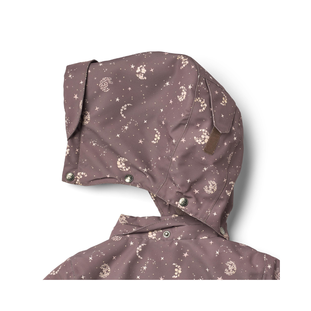 Wheat Tove teknisk jakke plum truffle stars