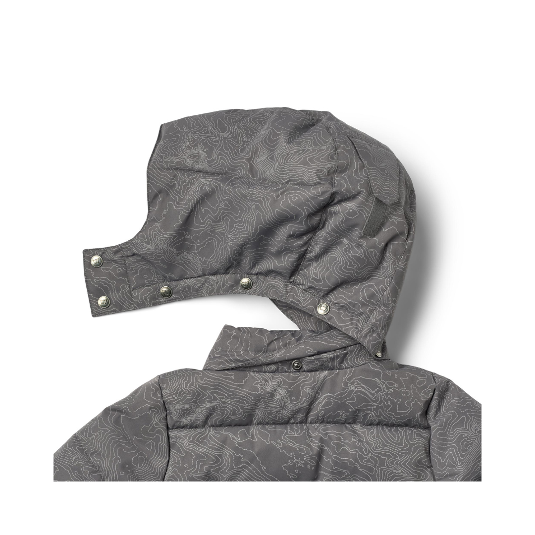 Wheat Gael puffer jakke dark reflective map