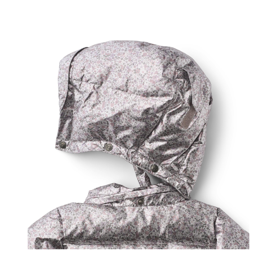 Wheat Eli puffer jakke silver flower meadow