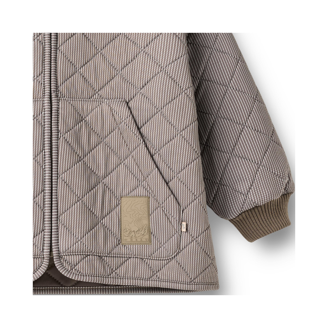 Wheat Vando termojakke brown stripe