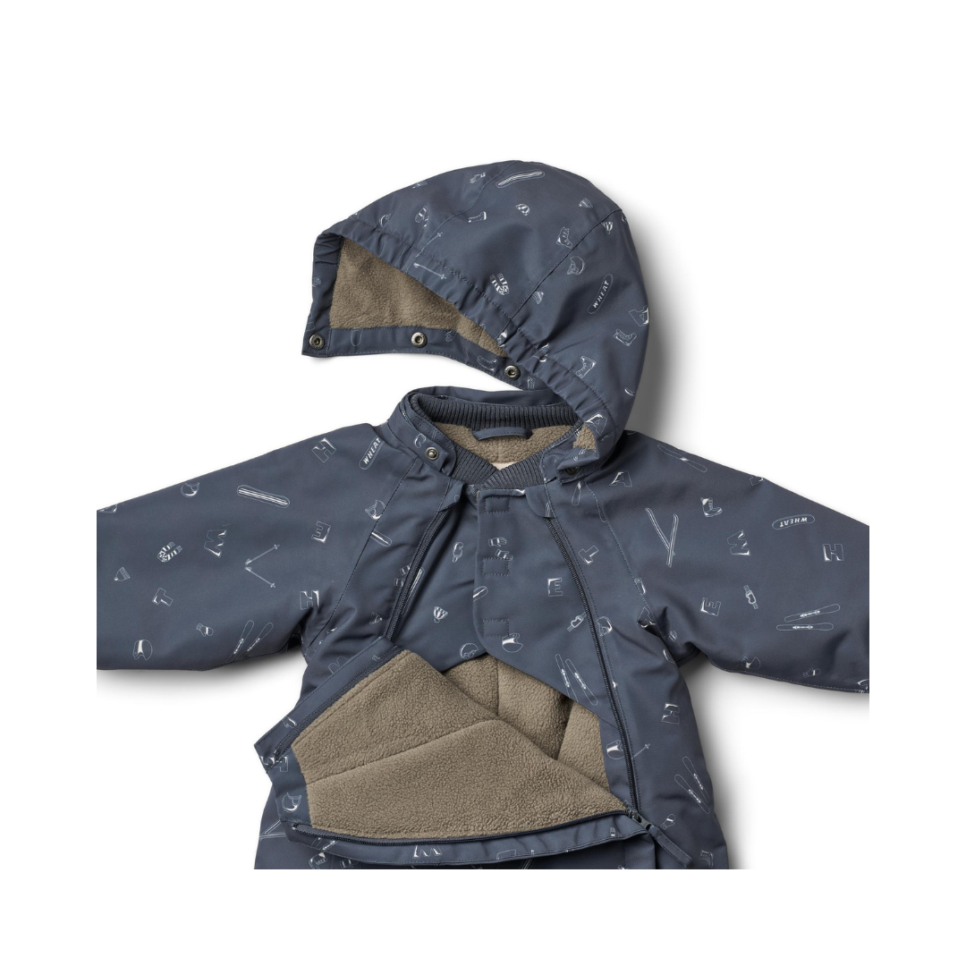 Wheat Adi teknisk flyverdragt winter blue aop