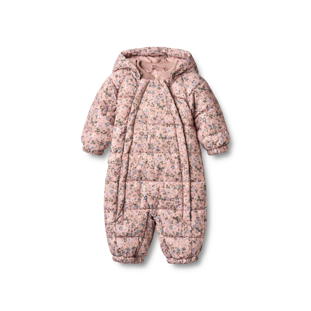 Wheat Edem puffer baby flyverdragt rose powder flowers