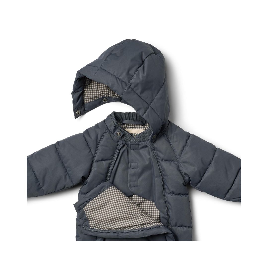 Wheat Edem puffer baby flyverdragt ink