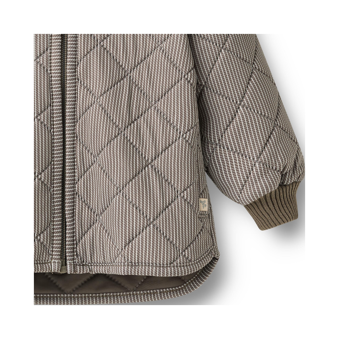 Wheat Loui termojakke brown stripe