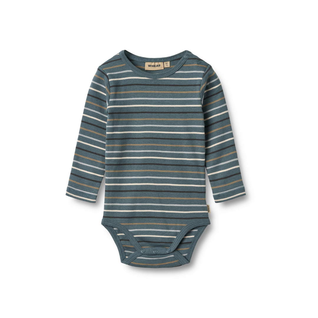 Wheat Freddie body blue multi stripe