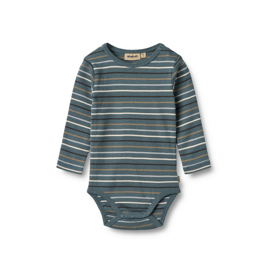 Wheat Freddie body blue multi stripe
