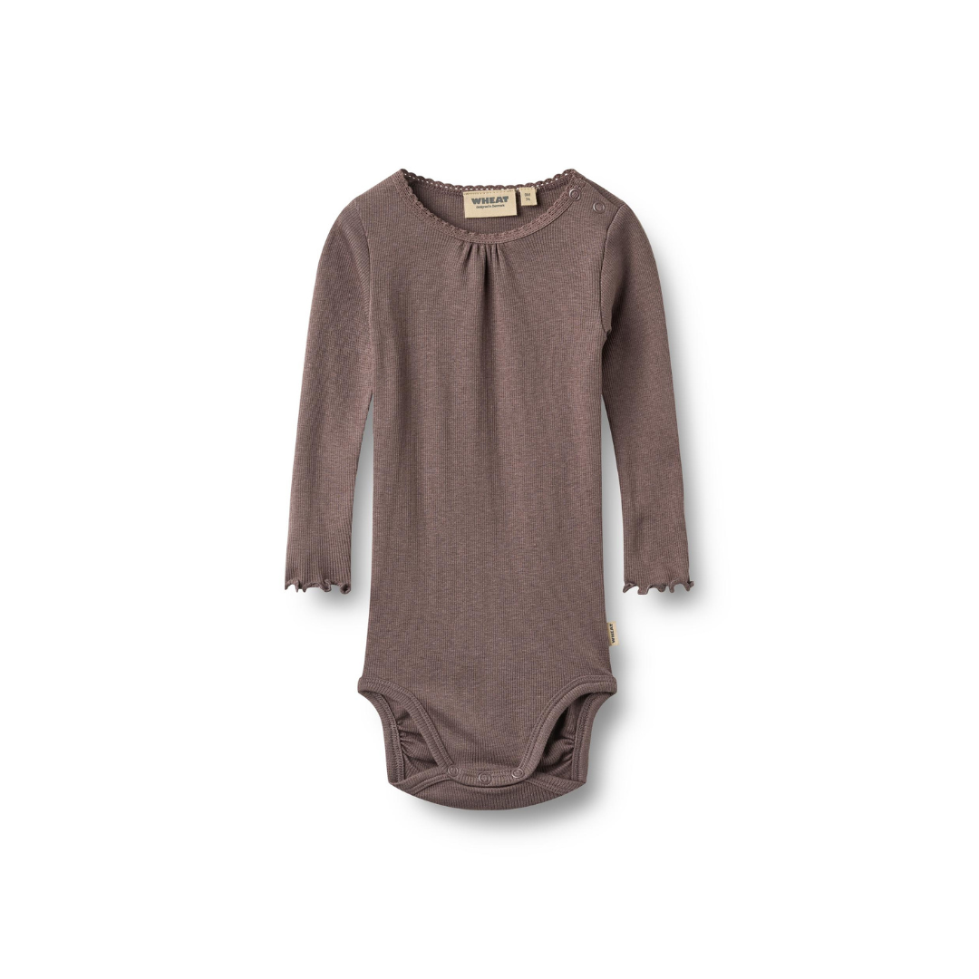 Wheat Lotta rib body plum truffle